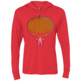 T-Shirts Vintage Red / X-Small Pumpkin Head Triblend Long Sleeve Hoodie Tee