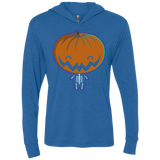 T-Shirts Vintage Royal / X-Small Pumpkin Head Triblend Long Sleeve Hoodie Tee