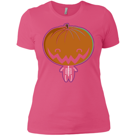 T-Shirts Hot Pink / X-Small Pumpkin Head Women's Premium T-Shirt