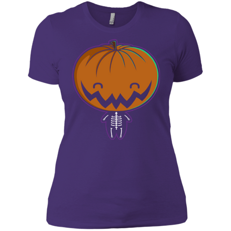 T-Shirts Purple / X-Small Pumpkin Head Women's Premium T-Shirt
