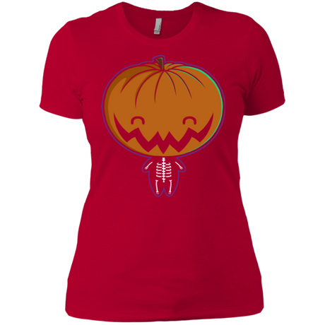 T-Shirts Red / X-Small Pumpkin Head Women's Premium T-Shirt