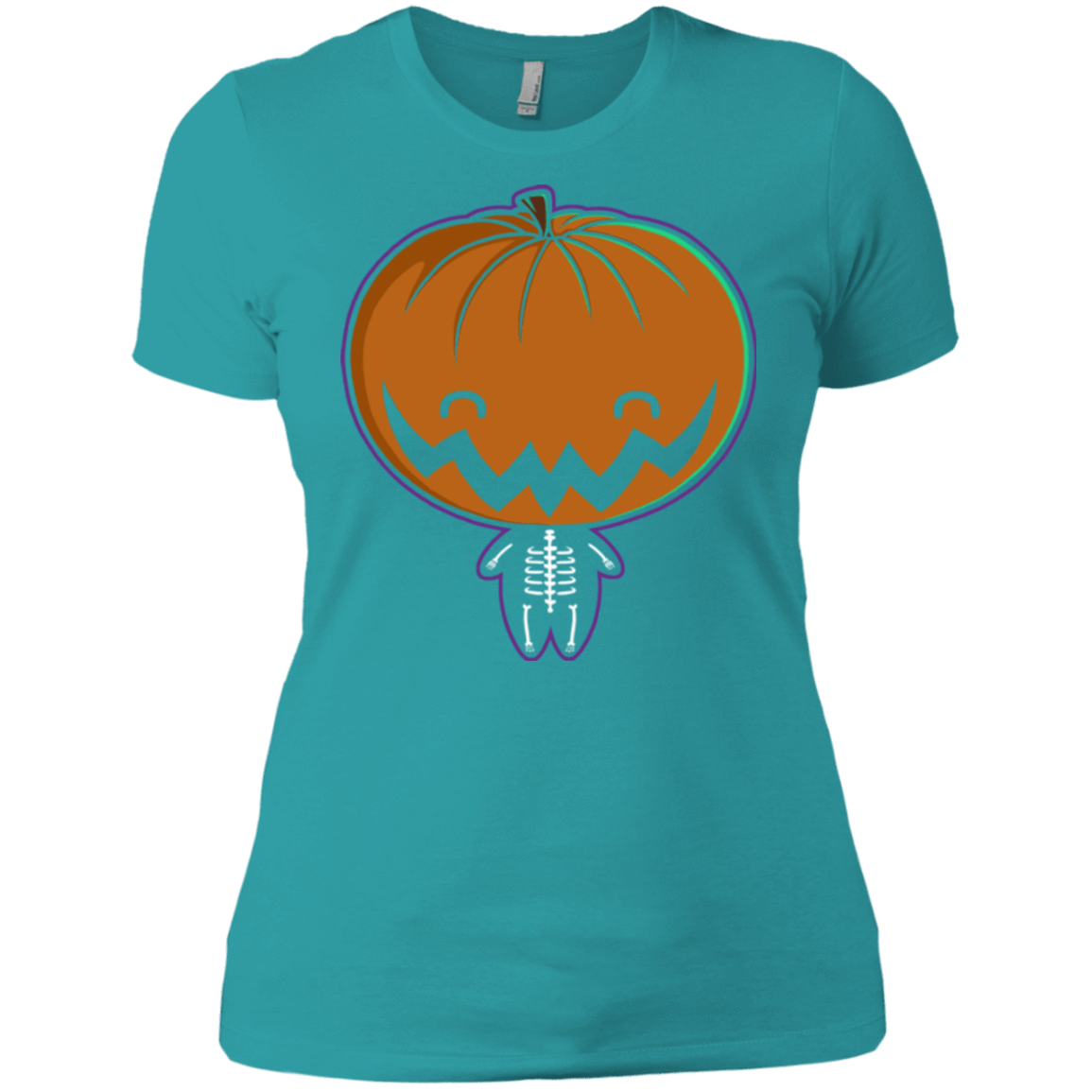 T-Shirts Tahiti Blue / X-Small Pumpkin Head Women's Premium T-Shirt