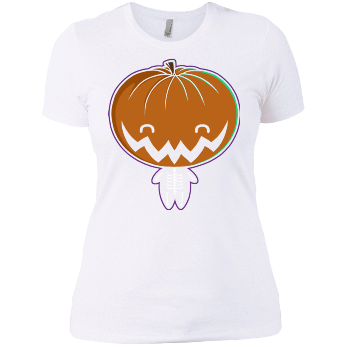 T-Shirts White / X-Small Pumpkin Head Women's Premium T-Shirt