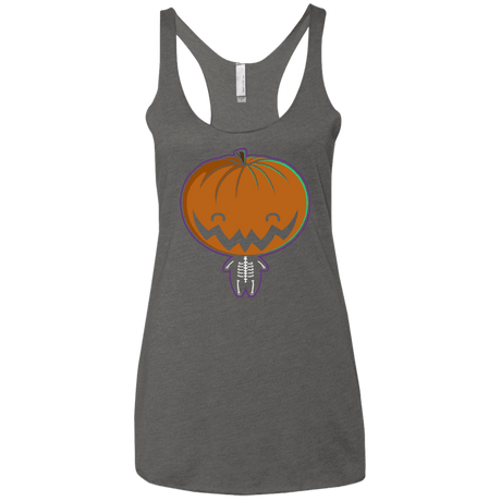 T-Shirts Premium Heather / X-Small Pumpkin Head Women's Triblend Racerback Tank