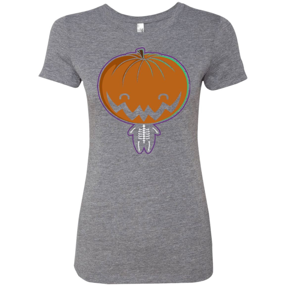 T-Shirts Premium Heather / Small Pumpkin Head Women's Triblend T-Shirt