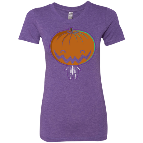 T-Shirts Purple Rush / Small Pumpkin Head Women's Triblend T-Shirt