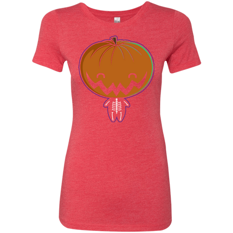 T-Shirts Vintage Red / Small Pumpkin Head Women's Triblend T-Shirt