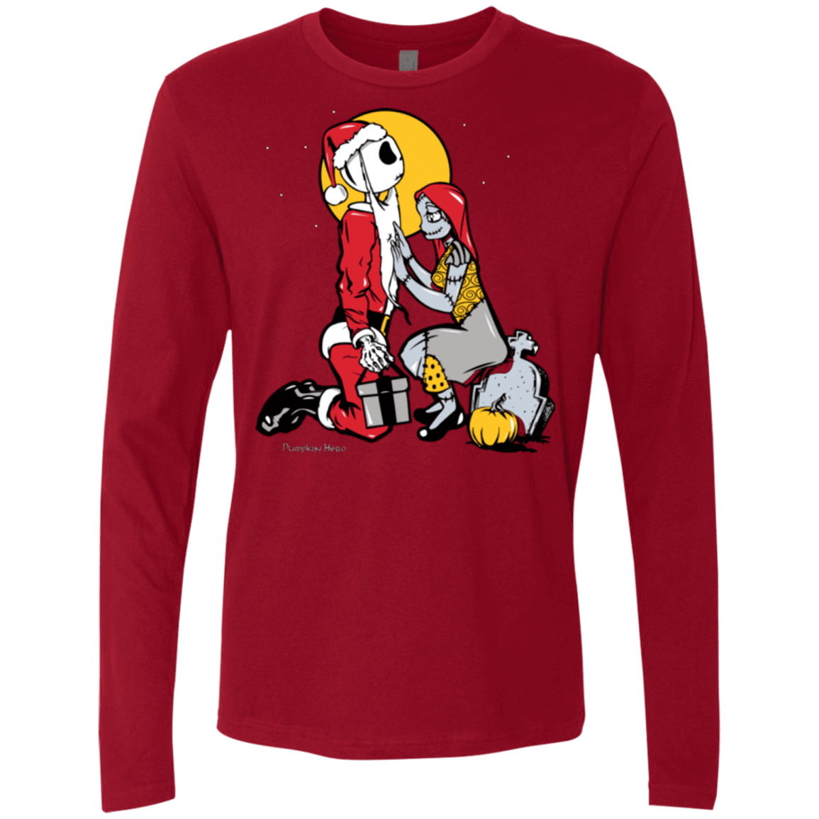 T-Shirts Cardinal / Small Pumpkin King Men's Premium Long Sleeve