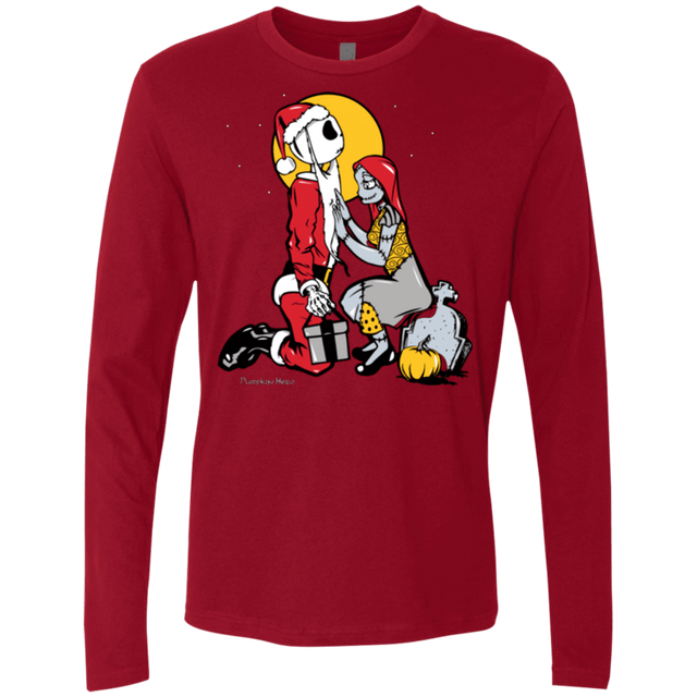 T-Shirts Cardinal / Small Pumpkin King Men's Premium Long Sleeve