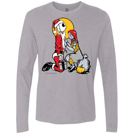 T-Shirts Heather Grey / Small Pumpkin King Men's Premium Long Sleeve