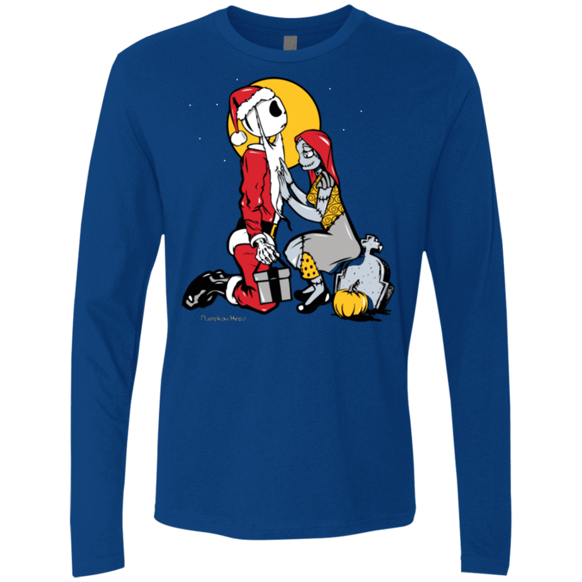 T-Shirts Royal / Small Pumpkin King Men's Premium Long Sleeve