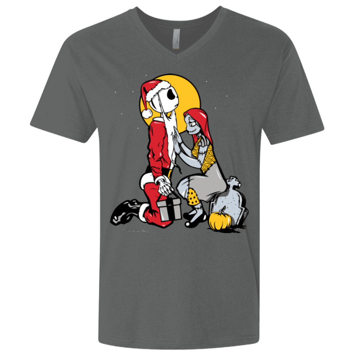 T-Shirts Heavy Metal / X-Small Pumpkin King Men's Premium V-Neck