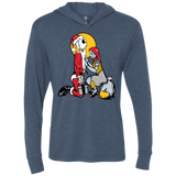 T-Shirts Indigo / X-Small Pumpkin King Triblend Long Sleeve Hoodie Tee