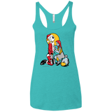 T-Shirts Tahiti Blue / X-Small Pumpkin King Women's Triblend Racerback Tank