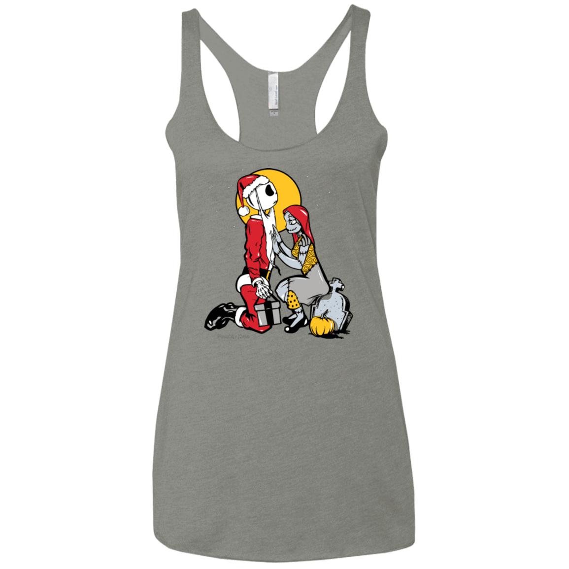 T-Shirts Venetian Grey / X-Small Pumpkin King Women's Triblend Racerback Tank