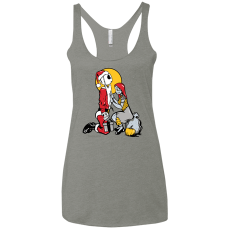 T-Shirts Venetian Grey / X-Small Pumpkin King Women's Triblend Racerback Tank