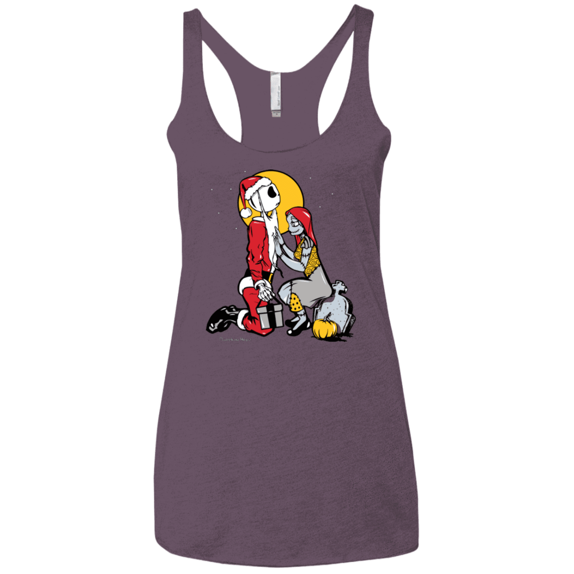 T-Shirts Vintage Purple / X-Small Pumpkin King Women's Triblend Racerback Tank