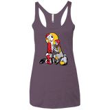 T-Shirts Vintage Purple / X-Small Pumpkin King Women's Triblend Racerback Tank