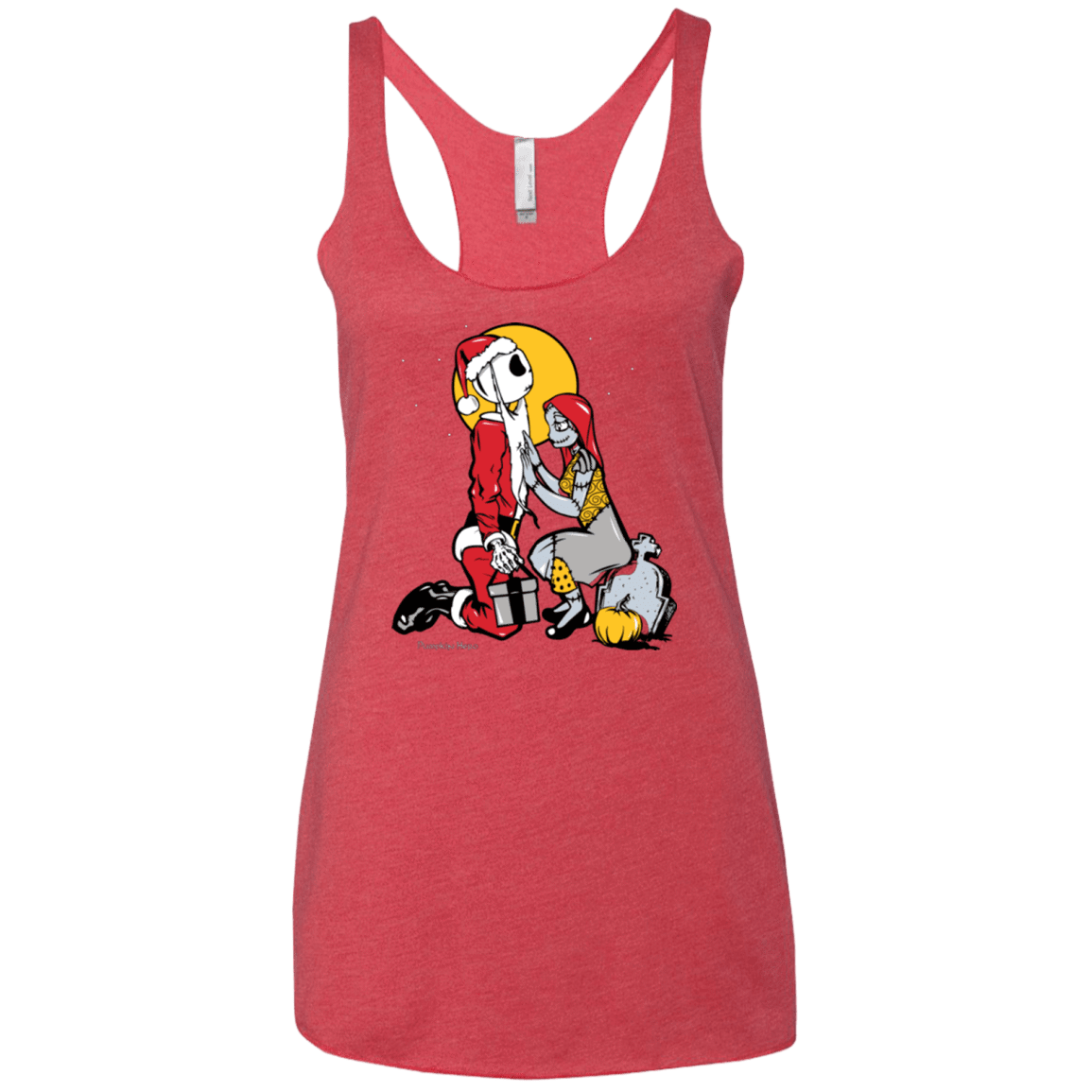 T-Shirts Vintage Red / X-Small Pumpkin King Women's Triblend Racerback Tank