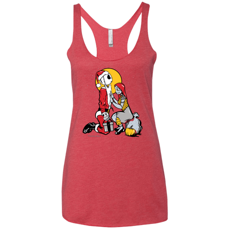 T-Shirts Vintage Red / X-Small Pumpkin King Women's Triblend Racerback Tank