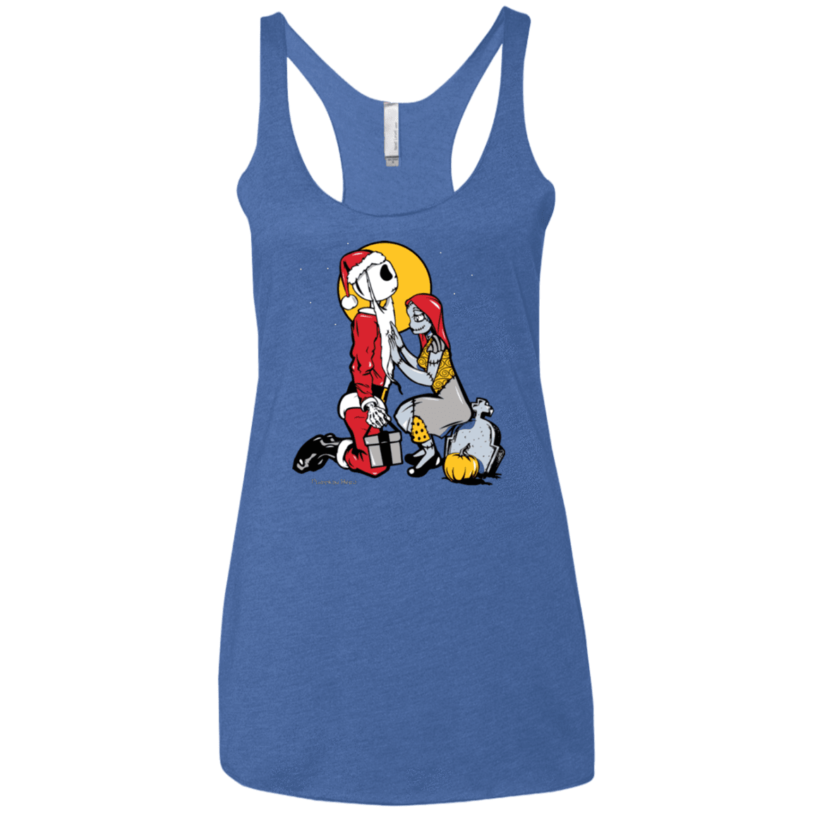 T-Shirts Vintage Royal / X-Small Pumpkin King Women's Triblend Racerback Tank