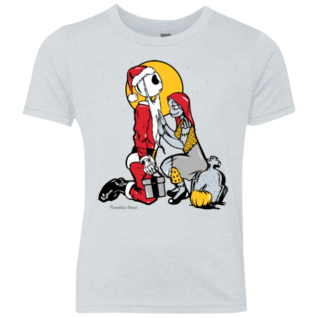 T-Shirts Heather White / YXS Pumpkin King Youth Triblend T-Shirt