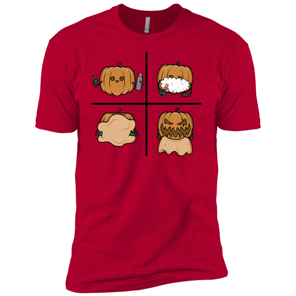 T-Shirts Red / YXS Pumpkin Shave Boys Premium T-Shirt