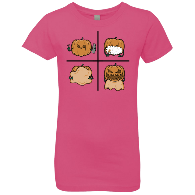 T-Shirts Hot Pink / YXS Pumpkin Shave Girls Premium T-Shirt