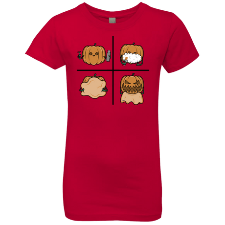 T-Shirts Red / YXS Pumpkin Shave Girls Premium T-Shirt