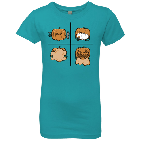 T-Shirts Tahiti Blue / YXS Pumpkin Shave Girls Premium T-Shirt