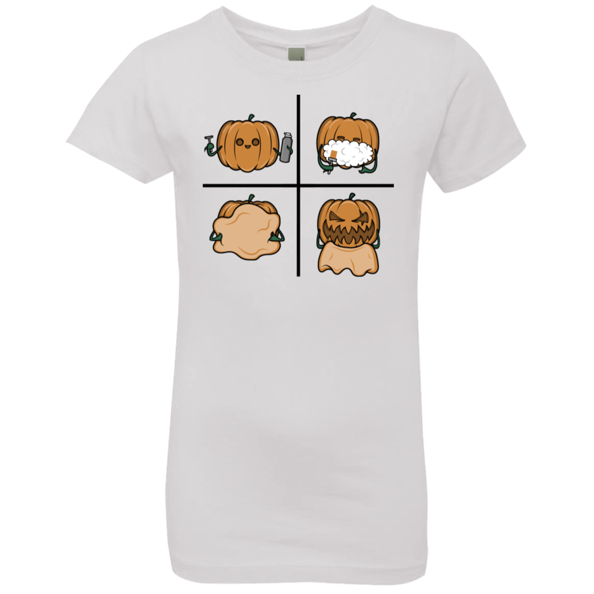 T-Shirts White / YXS Pumpkin Shave Girls Premium T-Shirt