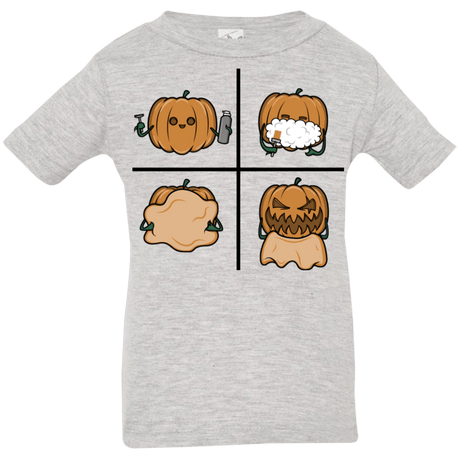T-Shirts Heather Grey / 6 Months Pumpkin Shave Infant Premium T-Shirt