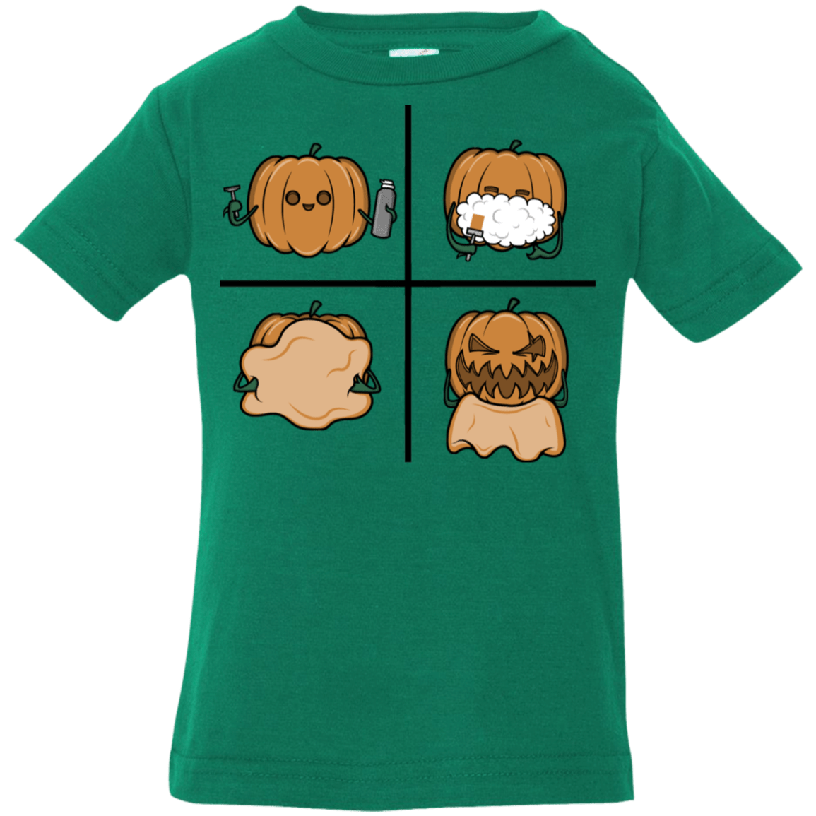 T-Shirts Kelly / 6 Months Pumpkin Shave Infant Premium T-Shirt