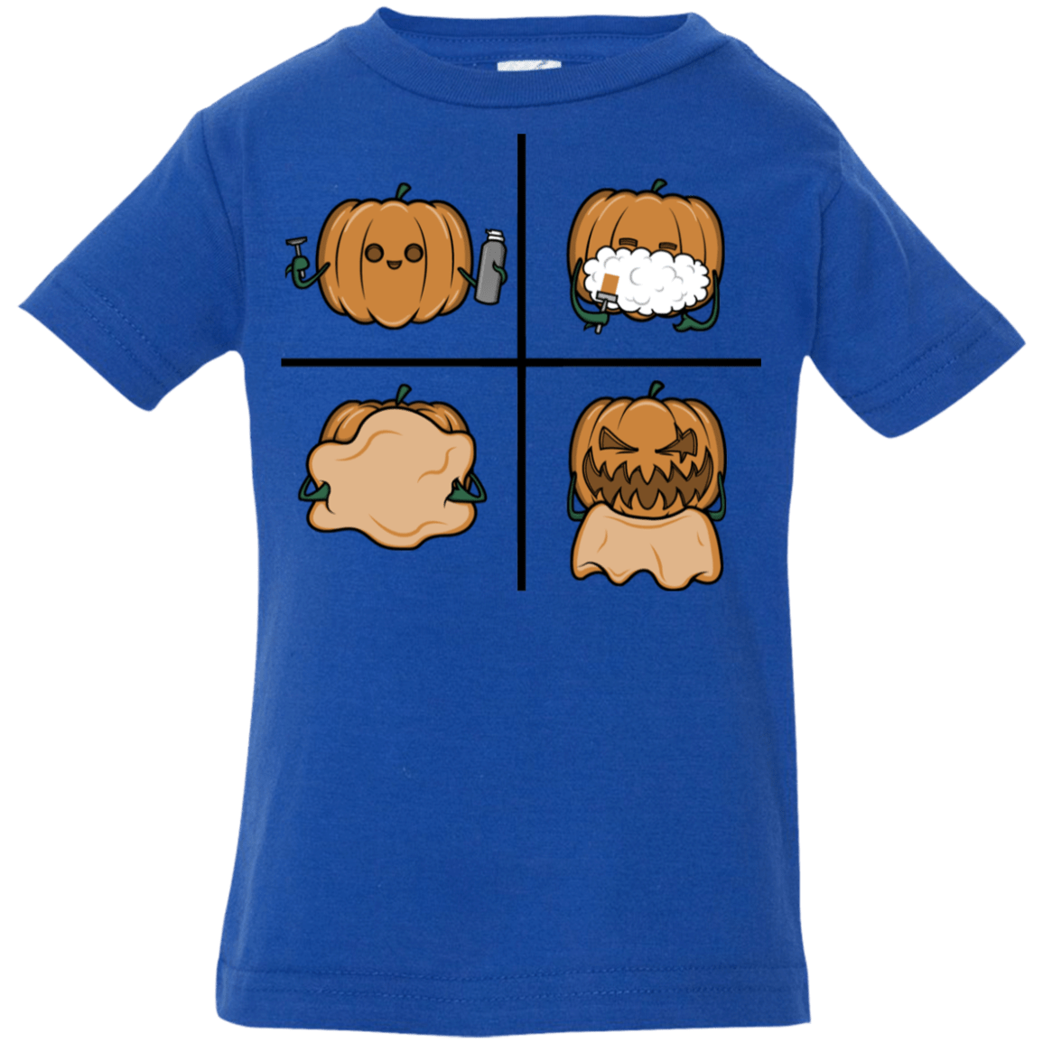 T-Shirts Royal / 6 Months Pumpkin Shave Infant Premium T-Shirt