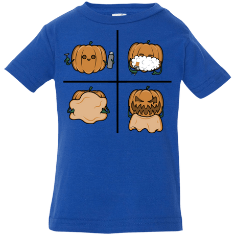 T-Shirts Royal / 6 Months Pumpkin Shave Infant Premium T-Shirt