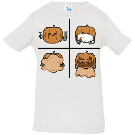 T-Shirts White / 6 Months Pumpkin Shave Infant Premium T-Shirt