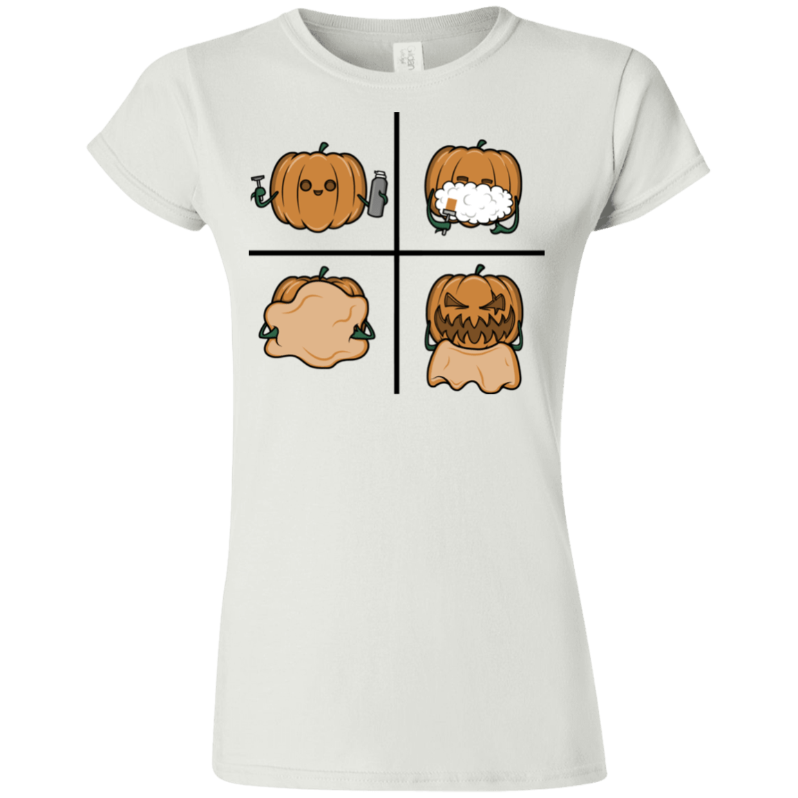 T-Shirts White / S Pumpkin Shave Junior Slimmer-Fit T-Shirt