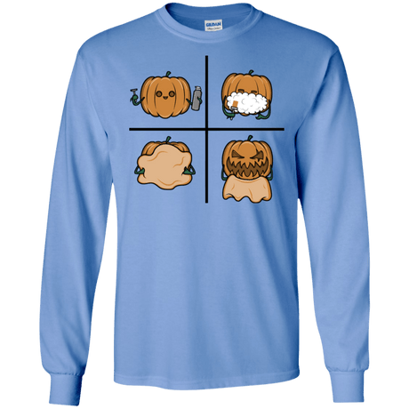 T-Shirts Carolina Blue / S Pumpkin Shave Men's Long Sleeve T-Shirt