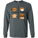 T-Shirts Dark Heather / S Pumpkin Shave Men's Long Sleeve T-Shirt
