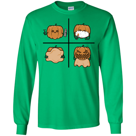 T-Shirts Irish Green / S Pumpkin Shave Men's Long Sleeve T-Shirt
