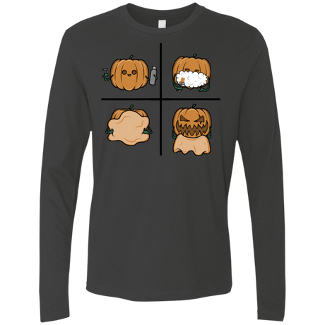 T-Shirts Heavy Metal / S Pumpkin Shave Men's Premium Long Sleeve