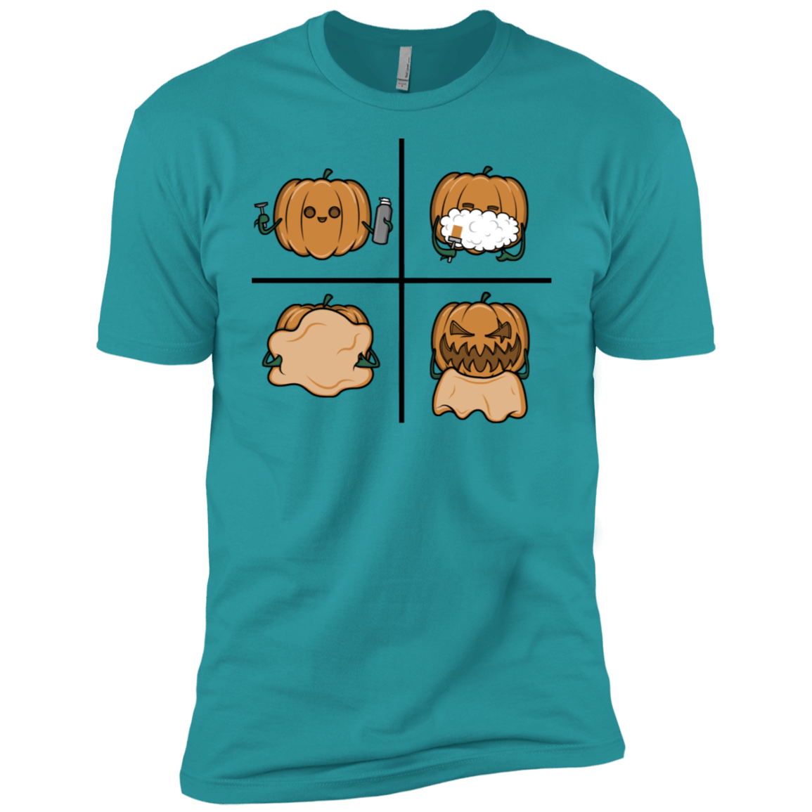 T-Shirts Tahiti Blue / X-Small Pumpkin Shave Men's Premium T-Shirt