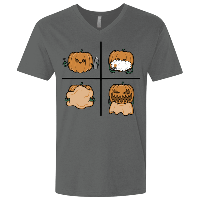T-Shirts Heavy Metal / X-Small Pumpkin Shave Men's Premium V-Neck