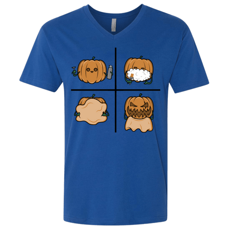 T-Shirts Royal / X-Small Pumpkin Shave Men's Premium V-Neck