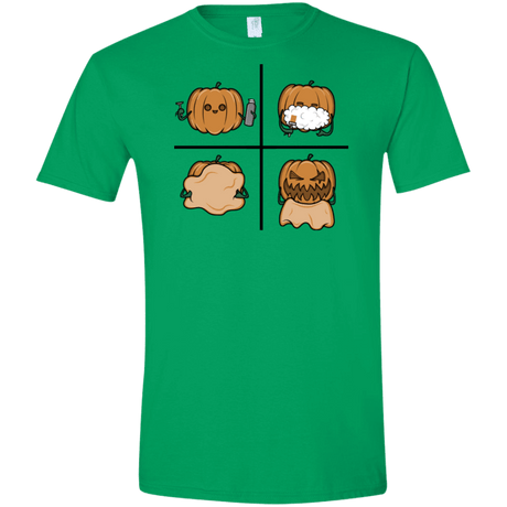 T-Shirts Irish Green / S Pumpkin Shave Men's Semi-Fitted Softstyle