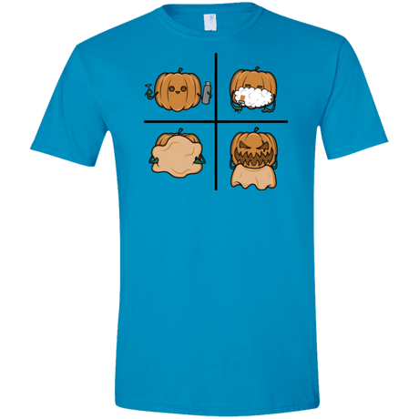 T-Shirts Sapphire / S Pumpkin Shave Men's Semi-Fitted Softstyle