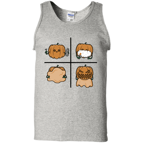 T-Shirts Ash / S Pumpkin Shave Men's Tank Top