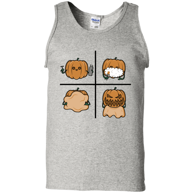 T-Shirts Ash / S Pumpkin Shave Men's Tank Top