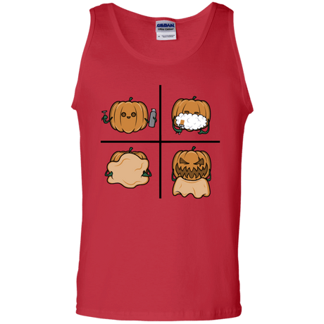 T-Shirts Red / S Pumpkin Shave Men's Tank Top