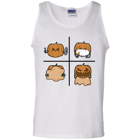 T-Shirts White / S Pumpkin Shave Men's Tank Top